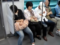 Sleeping On The Subway 05